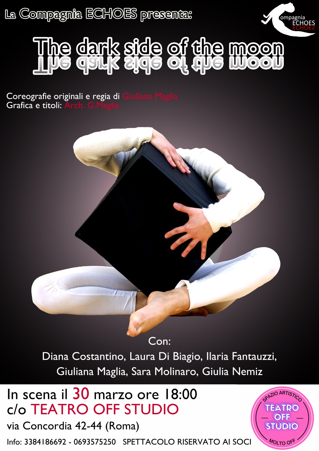 La compagnia Echoes presenta The Dark Side of The&nbsp;Moon