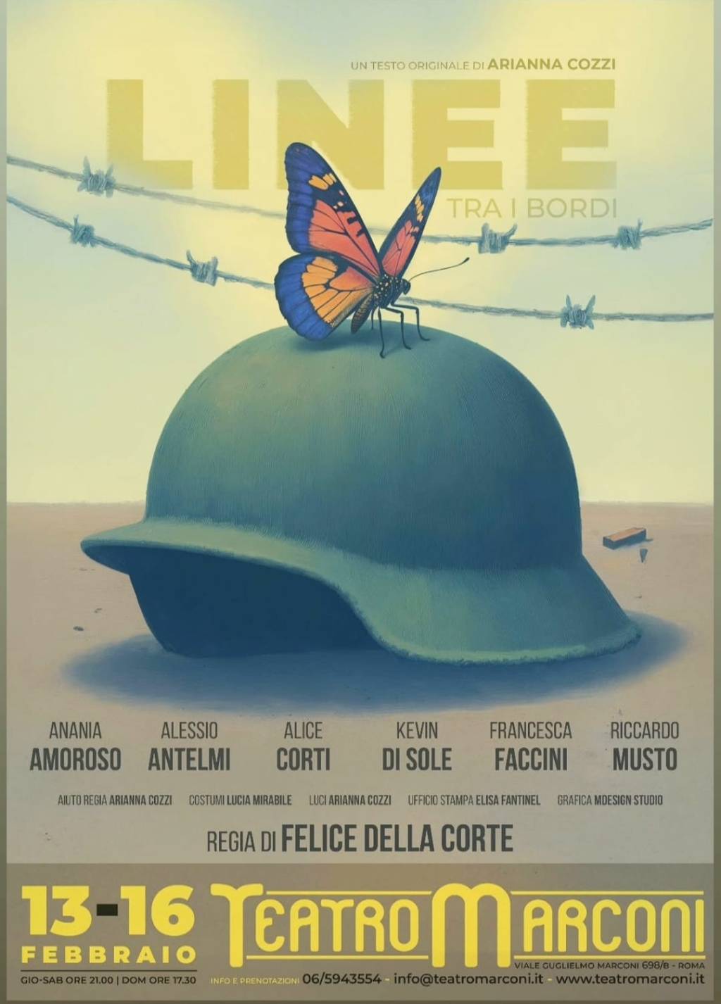 Linee tra i Bordi di Arianna Cozzi e la regia di Felice Della&nbsp;Corte