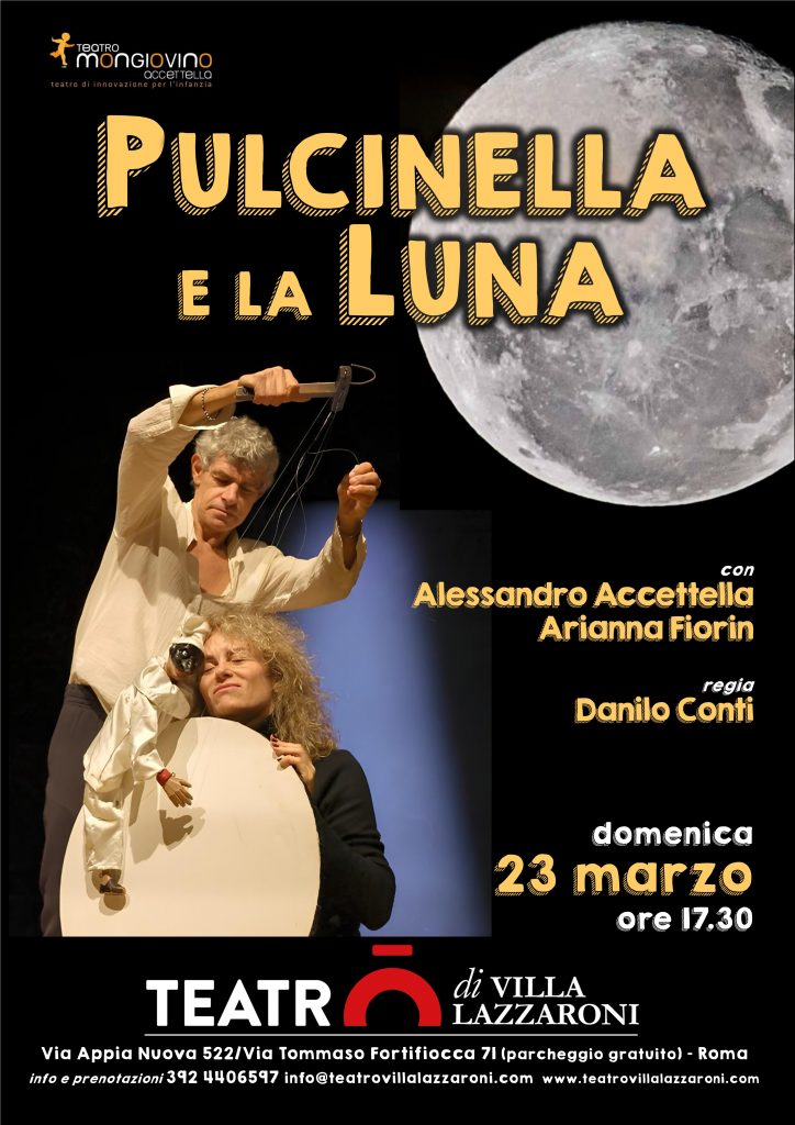Alessandro Accettella e Arianna Fiorin in Pulcinella e la&nbsp;Luna